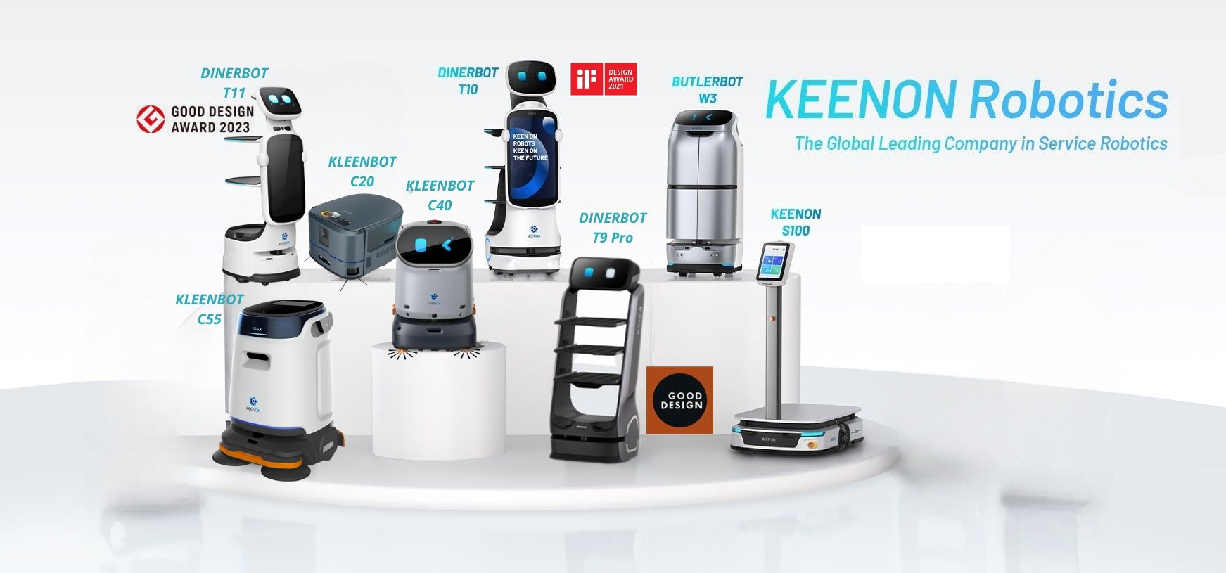 KEENON Roboter - Komplett portefølje av serviceroboter