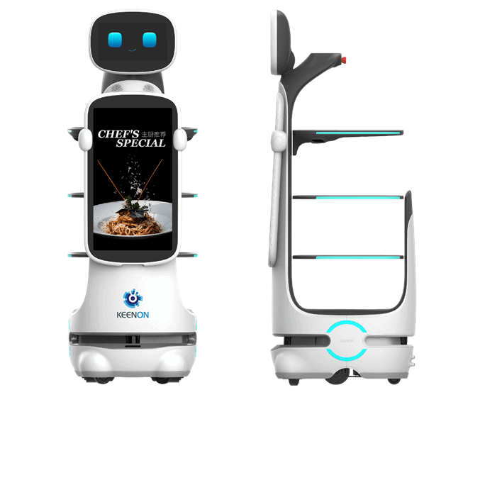 DINERBOT T10 tekniske spesifikasjoner og dimensjoner - detaljert oversikt over robotens mål og kapasitet
