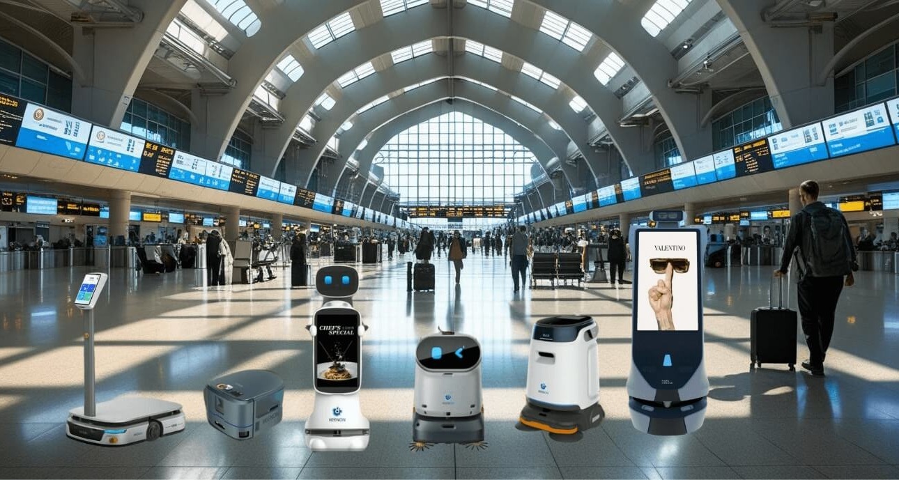 Flyplassroboter Norge - 5 robotløsninger for moderne flyplasser
