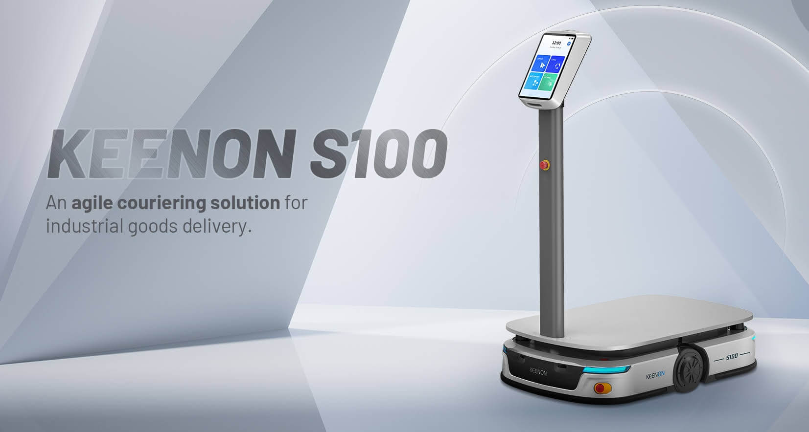KEENON S100 industriell transportrobot i Norge – autonom varelevering for hoteller, lager og sykehus