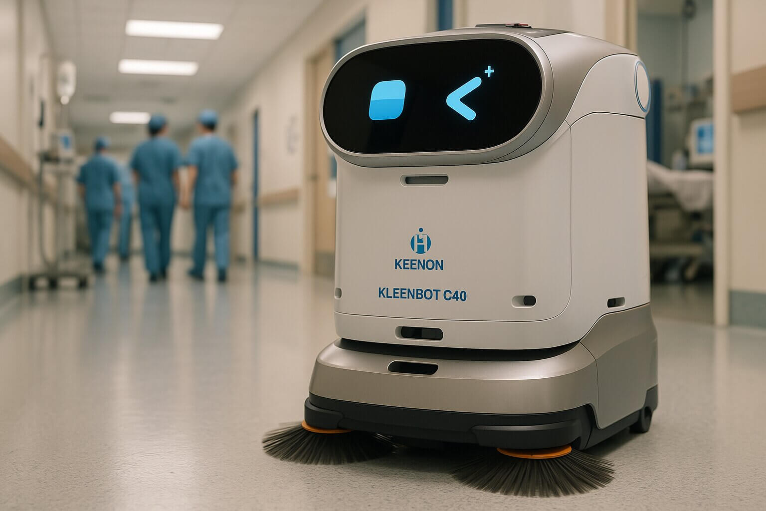 KLEENBOT C40 gulvvaskerobot i sykehjem og helseinstitusjon - hygienisk rengjøring med høye standarder