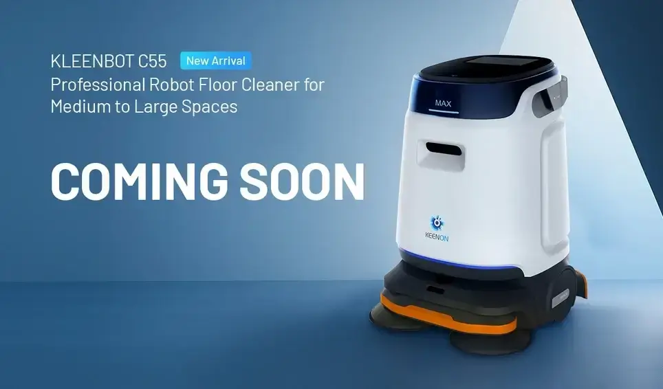 KLEENBOT C55 gulvvaskerobot Norge - profesjonell rengjøringsrobot for store kommersielle områder, kjøpesentre og kontorbygg